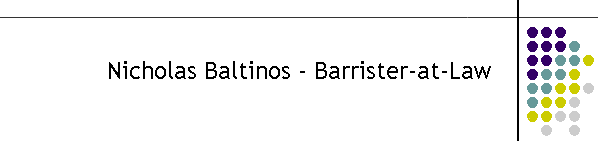 Nicholas Baltinos - Barrister-at-Law